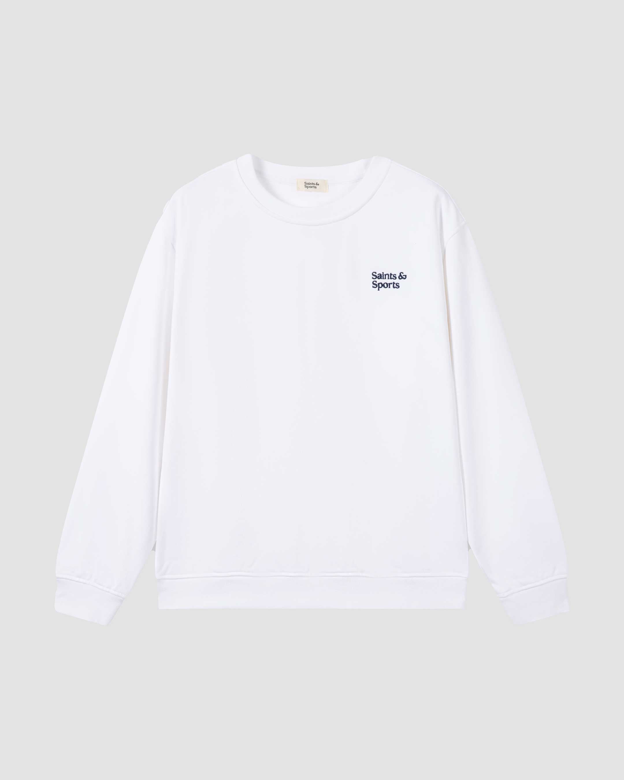 SaintsWeight™ 450 Classic Sweatshirt White (Product) Front - Saints & Sports