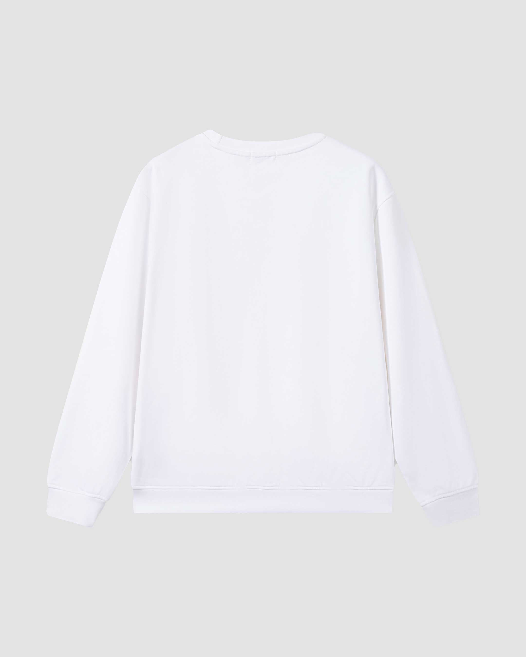 SaintsWeight™ 450 Classic Sweatshirt White (Back) Front - Saints & Sports