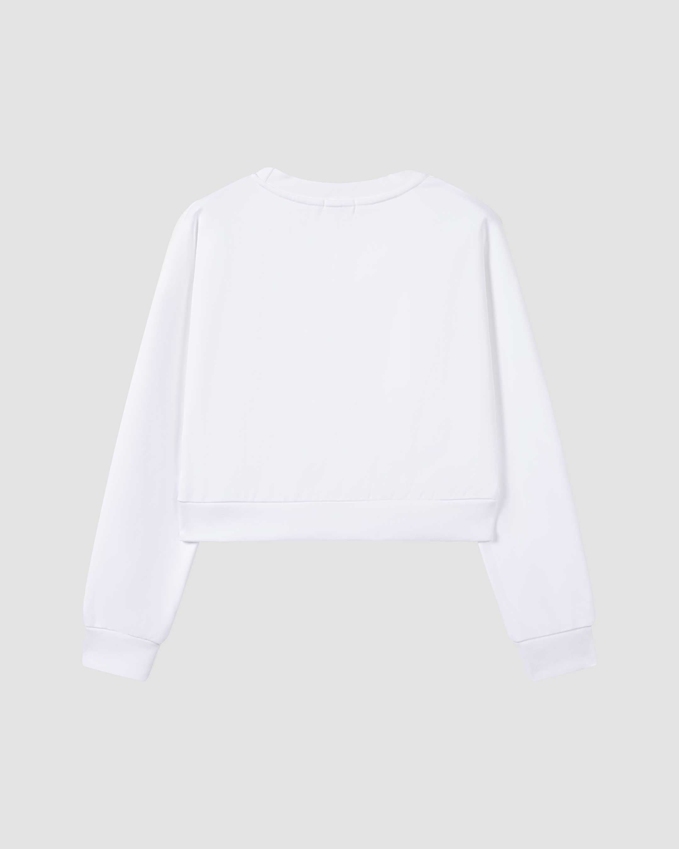 Saintsweight 450 Cropped Sweater Porcelain White (Product) Back - Saints & Sports